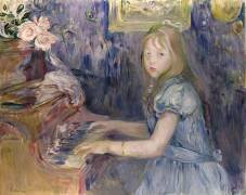 Lucie Léon at the Piano (Berthe Morisot) - Muzeo.com
