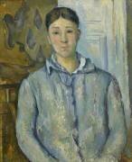 Madame Cezanne in Blue (Paul Cézanne) - Muzeo.com