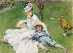 Madame Monet and Her Son (Auguste Renoir) - Muzeo.com