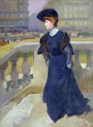 Madame Renoux on the Steps of the Trinity Church (Jules Ernest Renoux) - Muzeo.com