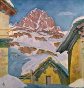 Majola in winter or Piz Lagrev (Giovanni Giacometti) - Muzeo.com
