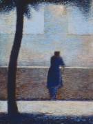 Man leaning on a parapet (Georges Seurat) - Muzeo.com