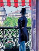 Man on a balcony (Gustave Caillebotte) - Muzeo.com