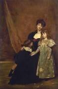 Marie Anne Feydeau et ses enfants (Carolus-Duran) - Muzeo.com