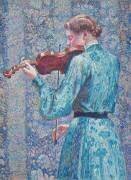 Marie-Anne Weber playing the Violon (Theo van Rysselberghe) - Muzeo.com