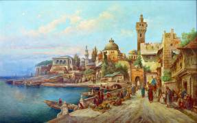 Markttag vor orient (August von Siegen) - Muzeo.com