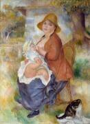 Maternity also says the child within the breast (Auguste Renoir) - Muzeo.com