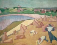 Moisson au bord de la mer (Emile Bernard) - Muzeo.com