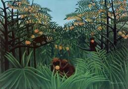 Monkeys in the Jungle (Henri Rousseau) - Muzeo.com