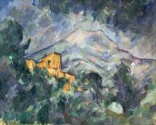 Montagne Sainte-Victoire and the Black Chateau (Paul Cézanne) - Muzeo.com