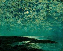 Moonlight, Isle of Shoals (Childe Hassam) - Muzeo.com