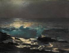 Moonlight, Wood Island Light (Winslow Homer) - Muzeo.com