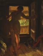Mora Girl at an Open Door (Anders Zorn) - Muzeo.com