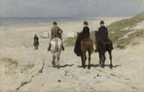 Morning Ride along the Beach (Anton Mauve) - Muzeo.com
