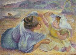 Mother playing with her Child (Henri-Edmond Cross) - Muzeo.com