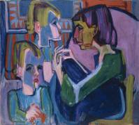Mother with children (Albert Müller) - Muzeo.com