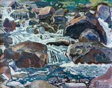 Mountain Brook at Champéry (Ferdinand Hodler) - Muzeo.com