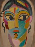 Mystical Head: Head of a Girl (Alexej von Jawlensky) - Muzeo.com