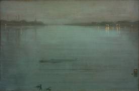 Nocturne in Blue and Silver : Cremorne Lights (James Abbott McNeill Whistler) - Muzeo.com