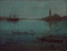 Nocturne in Blue and Silver : The Lagoon, Venice (James Abbott McNeill Whistler) - Muzeo.com