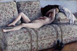 Nude on a Couch (Gustave Caillebotte) - Muzeo.com