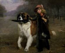 Off to School (Charles Burton Barber) - Muzeo.com
