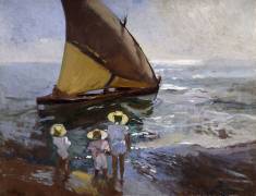 On the Beach, Valencia (Joaquin Sorolla y Bastida) - Muzeo.com