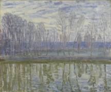 On the Shores of the Loing (Alfred Sisley) - Muzeo.com