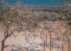 Orchard with flowering Apple Trees (Gustave Caillebotte) - Muzeo.com