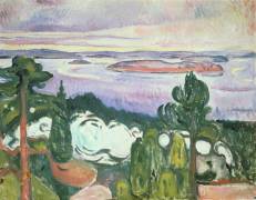 Oslofijord - Northern Beach (Edvard Munch) - Muzeo.com