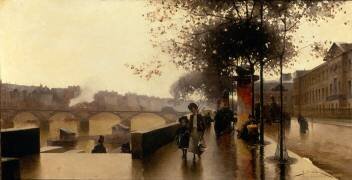 Paris, Quai du Louvre (Henri-Gaston Darien) - Muzeo.com