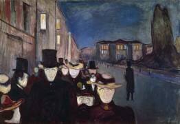 Party on the Karl Johan Avenue to Oslo (Edvard Munch) - Muzeo.com