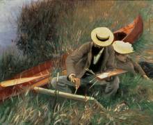 Paul Helleu Sketching his Wife (John Singer Sargent) - Muzeo.com