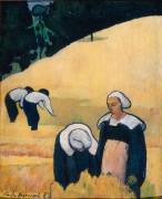 Paysage breton ou la moisson (Emile Bernard) - Muzeo.com