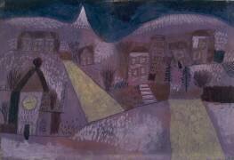 Paysage d'hiver - dominante violette (Paul Klee) - Muzeo.com