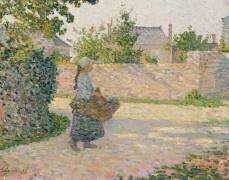 Peasant Girl Returning to the Village (Henri Lebasque) - Muzeo.com