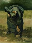 Peasant Woman Digging (Vincent van Gogh) - Muzeo.com