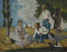 Picnic on a Riverbank (Paul Cézanne) - Muzeo.com