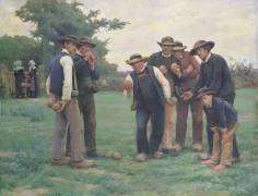 Playing Boules on the outskirts of Concarneau (Theophile Louis Deyrolle) - Muzeo.com