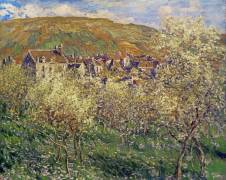 Plum Trees in Blossom (Claude Monet) - Muzeo.com