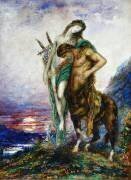 Poète mort porté par un centaure (Gustave Moreau) - Muzeo.com