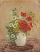 Poppies and daisies Title attributed : Bouquet of flowers (Pierre Laprade) - Muzeo.com