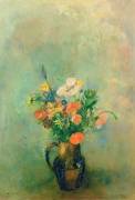 Poppies and other Flowers in a Vase (Odilon Redon) - Muzeo.com