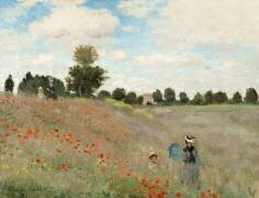 Poppy Field at Argenteuil (Claude Monet) - Muzeo.com