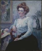 Portrait de madame Feneon (Maximilien Luce) - Muzeo.com