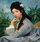 Portrait de mademoiselle Stéphanie Brousset (Jules Elie Delaunay) - Muzeo.com
