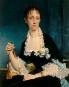 Portrait de Mme Raul-Alfred Philippe (1849-1881) (Jules Elie Delaunay) - Muzeo.com