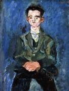 Portrait of a boy in blue (Chaïm Soutine) - Muzeo.com