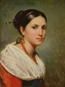 Portrait of a Young Italian Woman (Charles Philippe Larivière) - Muzeo.com
