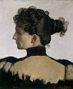 Portrait of Berthe Jacques (Ferdinand Hodler) - Muzeo.com